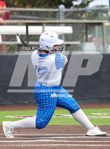 Thumbnail 2 in South Grand Prairie vs. Plano West (UIL 6A Softball Area) photogallery.