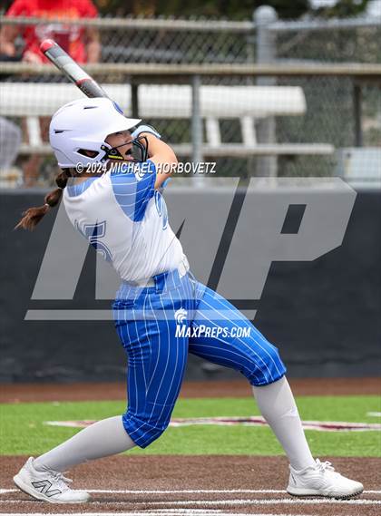 Thumbnail 2 in South Grand Prairie vs. Plano West (UIL 6A Softball Area) photogallery.