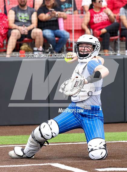 Thumbnail 3 in South Grand Prairie vs. Plano West (UIL 6A Softball Area) photogallery.