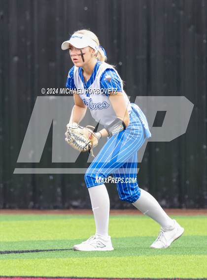Thumbnail 2 in South Grand Prairie vs. Plano West (UIL 6A Softball Area) photogallery.