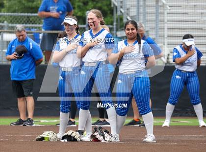 Thumbnail 3 in South Grand Prairie vs. Plano West (UIL 6A Softball Area) photogallery.
