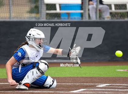 Thumbnail 3 in South Grand Prairie vs. Plano West (UIL 6A Softball Area) photogallery.