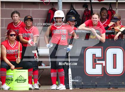 Thumbnail 1 in South Grand Prairie vs. Plano West (UIL 6A Softball Area) photogallery.