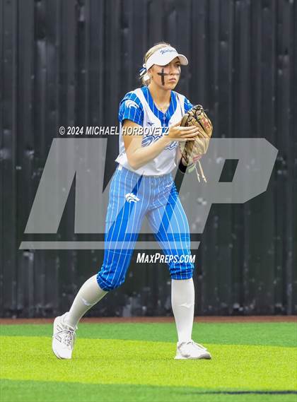 Thumbnail 3 in South Grand Prairie vs. Plano West (UIL 6A Softball Area) photogallery.