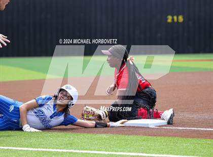Thumbnail 1 in South Grand Prairie vs. Plano West (UIL 6A Softball Area) photogallery.