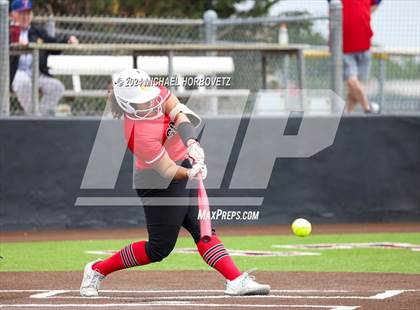 Thumbnail 2 in South Grand Prairie vs. Plano West (UIL 6A Softball Area) photogallery.