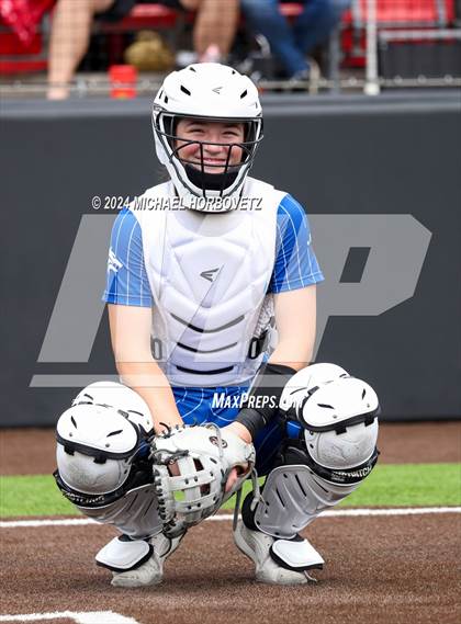 Thumbnail 2 in South Grand Prairie vs. Plano West (UIL 6A Softball Area) photogallery.
