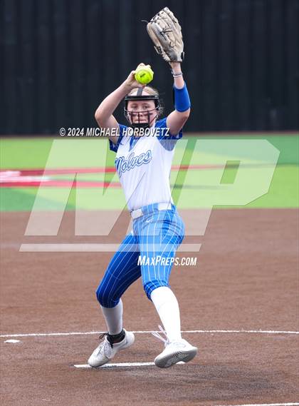 Thumbnail 1 in South Grand Prairie vs. Plano West (UIL 6A Softball Area) photogallery.