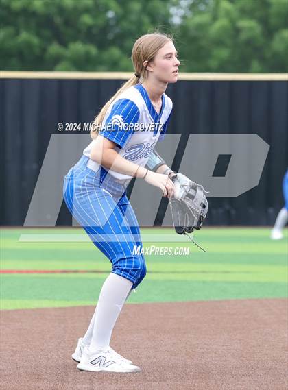 Thumbnail 1 in South Grand Prairie vs. Plano West (UIL 6A Softball Area) photogallery.
