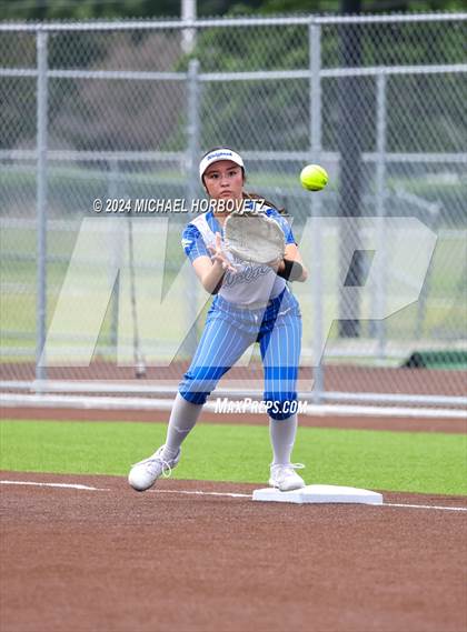 Thumbnail 3 in South Grand Prairie vs. Plano West (UIL 6A Softball Area) photogallery.
