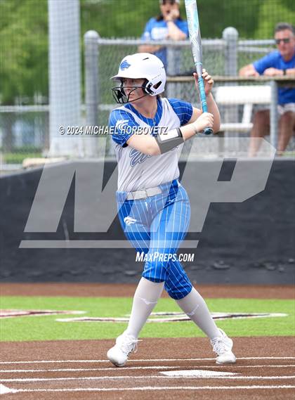 Thumbnail 2 in South Grand Prairie vs. Plano West (UIL 6A Softball Area) photogallery.