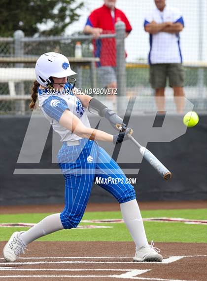 Thumbnail 2 in South Grand Prairie vs. Plano West (UIL 6A Softball Area) photogallery.
