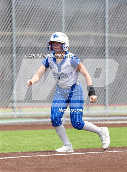 Thumbnail 3 in South Grand Prairie vs. Plano West (UIL 6A Softball Area) photogallery.