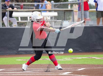 Thumbnail 2 in South Grand Prairie vs. Plano West (UIL 6A Softball Area) photogallery.