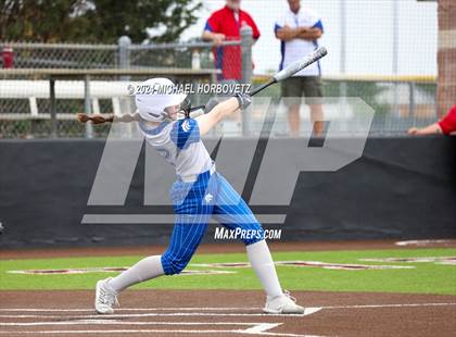 Thumbnail 3 in South Grand Prairie vs. Plano West (UIL 6A Softball Area) photogallery.