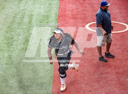 Thumbnail 1 in Grandview vs. Santa Gertrudis Academy (UIL 3A Softball Semifinal) photogallery.
