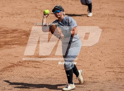 Thumbnail 3 in Grandview vs. Santa Gertrudis Academy (UIL 3A Softball Semifinal) photogallery.