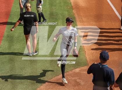 Thumbnail 3 in Grandview vs. Santa Gertrudis Academy (UIL 3A Softball Semifinal) photogallery.