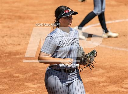 Thumbnail 1 in Grandview vs. Santa Gertrudis Academy (UIL 3A Softball Semifinal) photogallery.