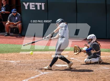 Thumbnail 1 in Grandview vs. Santa Gertrudis Academy (UIL 3A Softball Semifinal) photogallery.