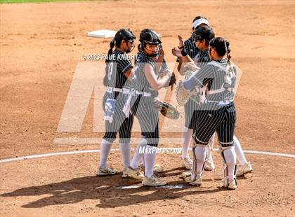 Thumbnail 3 in Grandview vs. Santa Gertrudis Academy (UIL 3A Softball Semifinal) photogallery.
