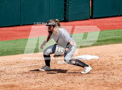 Thumbnail 1 in Grandview vs. Santa Gertrudis Academy (UIL 3A Softball Semifinal) photogallery.