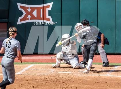 Thumbnail 2 in Grandview vs. Santa Gertrudis Academy (UIL 3A Softball Semifinal) photogallery.