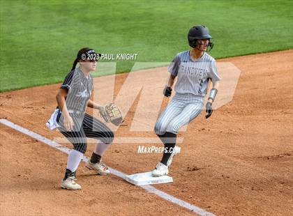Thumbnail 2 in Grandview vs. Santa Gertrudis Academy (UIL 3A Softball Semifinal) photogallery.