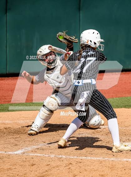 Thumbnail 1 in Grandview vs. Santa Gertrudis Academy (UIL 3A Softball Semifinal) photogallery.