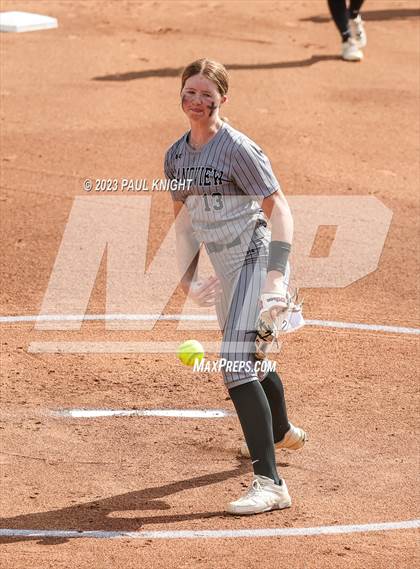 Thumbnail 1 in Grandview vs. Santa Gertrudis Academy (UIL 3A Softball Semifinal) photogallery.