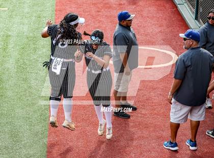 Thumbnail 1 in Grandview vs. Santa Gertrudis Academy (UIL 3A Softball Semifinal) photogallery.