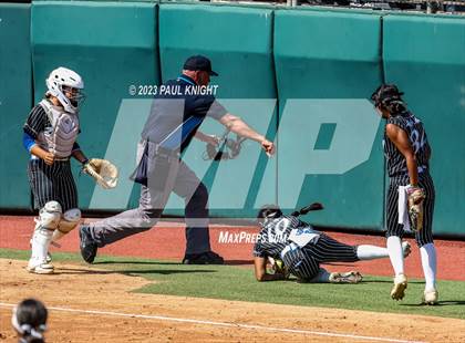 Thumbnail 2 in Grandview vs. Santa Gertrudis Academy (UIL 3A Softball Semifinal) photogallery.