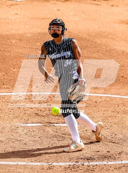 Thumbnail 1 in Grandview vs. Santa Gertrudis Academy (UIL 3A Softball Semifinal) photogallery.