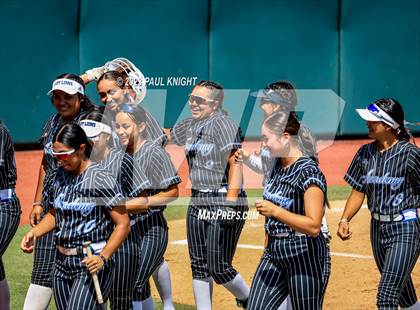 Thumbnail 1 in Grandview vs. Santa Gertrudis Academy (UIL 3A Softball Semifinal) photogallery.