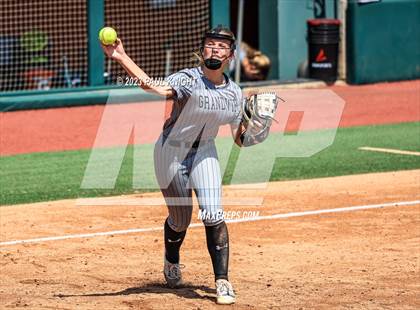 Thumbnail 1 in Grandview vs. Santa Gertrudis Academy (UIL 3A Softball Semifinal) photogallery.