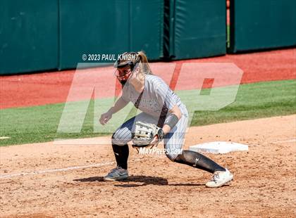 Thumbnail 2 in Grandview vs. Santa Gertrudis Academy (UIL 3A Softball Semifinal) photogallery.