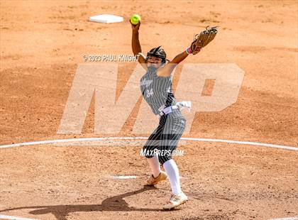 Thumbnail 2 in Grandview vs. Santa Gertrudis Academy (UIL 3A Softball Semifinal) photogallery.