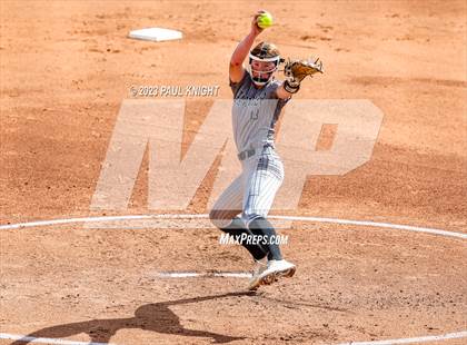 Thumbnail 3 in Grandview vs. Santa Gertrudis Academy (UIL 3A Softball Semifinal) photogallery.