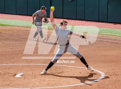 Thumbnail 1 in Grandview vs. Santa Gertrudis Academy (UIL 3A Softball Semifinal) photogallery.