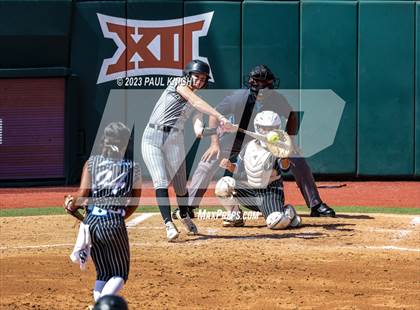 Thumbnail 1 in Grandview vs. Santa Gertrudis Academy (UIL 3A Softball Semifinal) photogallery.