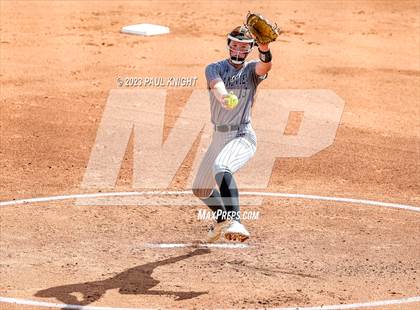 Thumbnail 2 in Grandview vs. Santa Gertrudis Academy (UIL 3A Softball Semifinal) photogallery.