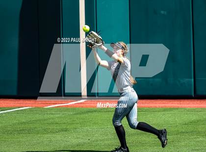 Thumbnail 1 in Grandview vs. Santa Gertrudis Academy (UIL 3A Softball Semifinal) photogallery.