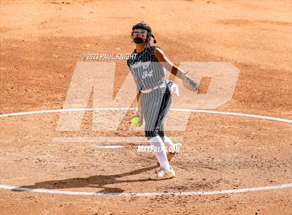 Thumbnail 3 in Grandview vs. Santa Gertrudis Academy (UIL 3A Softball Semifinal) photogallery.