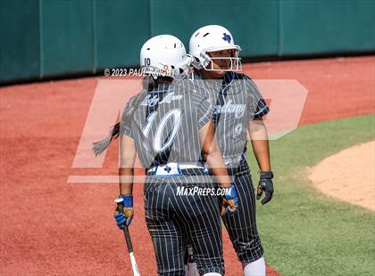 Thumbnail 1 in Grandview vs. Santa Gertrudis Academy (UIL 3A Softball Semifinal) photogallery.