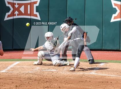 Thumbnail 1 in Grandview vs. Santa Gertrudis Academy (UIL 3A Softball Semifinal) photogallery.