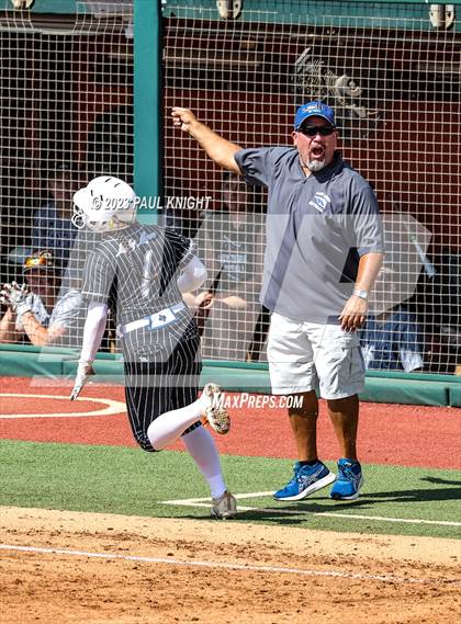 Thumbnail 3 in Grandview vs. Santa Gertrudis Academy (UIL 3A Softball Semifinal) photogallery.
