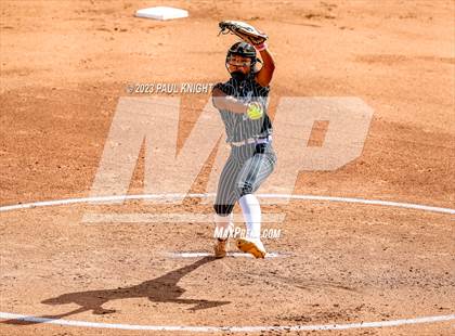 Thumbnail 3 in Grandview vs. Santa Gertrudis Academy (UIL 3A Softball Semifinal) photogallery.