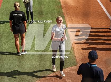 Thumbnail 1 in Grandview vs. Santa Gertrudis Academy (UIL 3A Softball Semifinal) photogallery.
