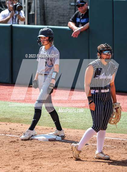 Thumbnail 1 in Grandview vs. Santa Gertrudis Academy (UIL 3A Softball Semifinal) photogallery.