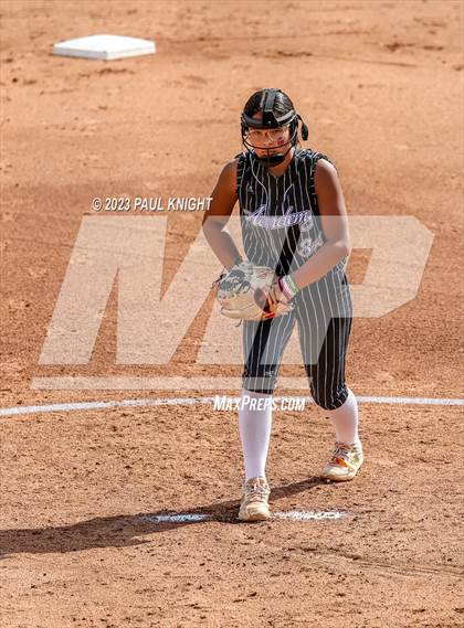 Thumbnail 2 in Grandview vs. Santa Gertrudis Academy (UIL 3A Softball Semifinal) photogallery.